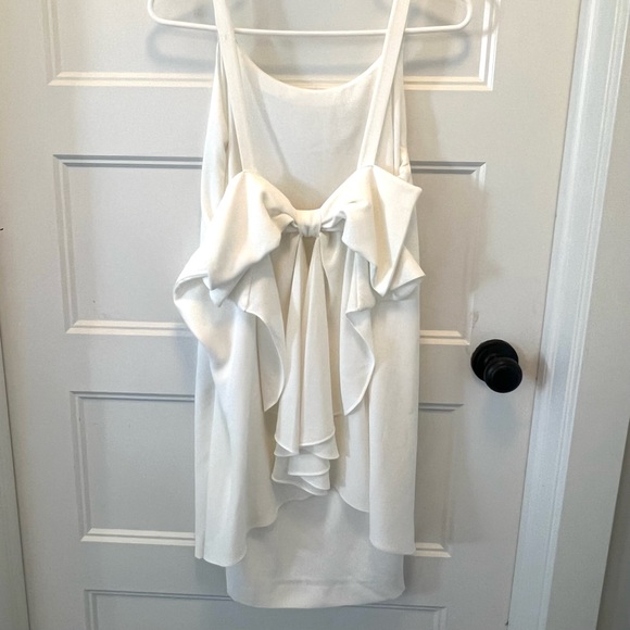 CLUB MONACO DAVIE DRESS - Size 2 - white dress mini - Picture 3 of 5